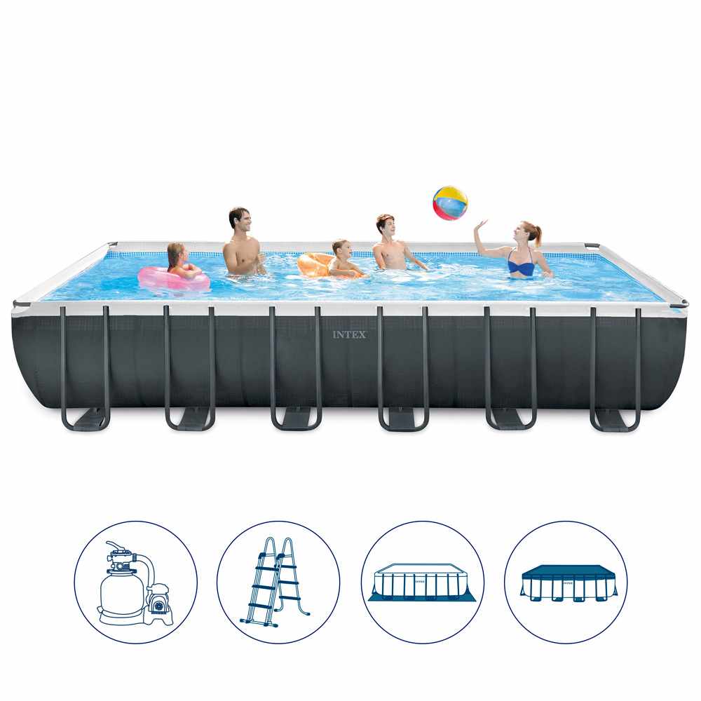 Piscina Fuori Terra Rettangolare X X Intex Ultra Frame