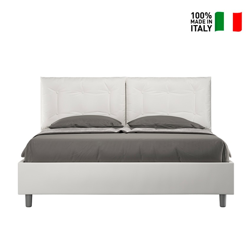 Annalisa M letto matrimoniale 160x190 contenitore testata cuscini