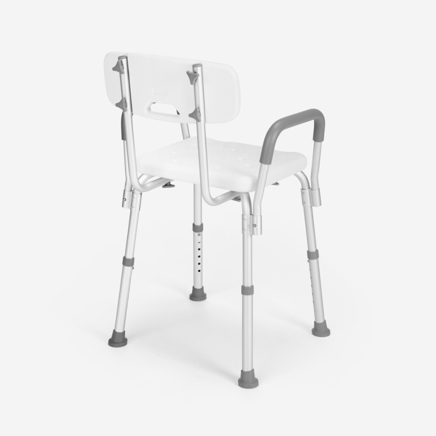 Maple sedia doccia bagno vasca anziani disabili schienale braccioli
