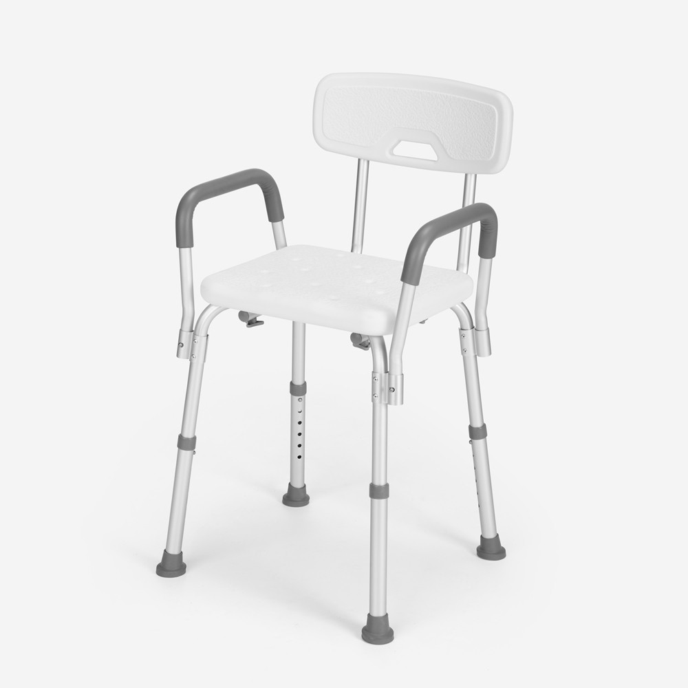 Sedia doccia bagno vasca anziani disabili schienale braccioli Maple