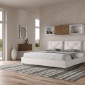 Letto matrimoniale king size contenitore 180x200 imbottito Appia K Sconti