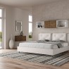 Letto matrimoniale king size contenitore 180x200 imbottito Appia K Sconti
