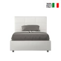 Letto matrimoniale francese 140x200 contenitore imbottito Mika F Offerta