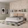 Letto contenitore matrimoniale legno 160x190cm cuscini Egos Antea Sconti