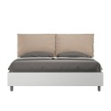 Letto contenitore matrimoniale legno 160x190cm cuscini Egos Antea Saldi