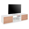 Mobile porta TV 180cm soggiorno design bianco legno Dover Wood Offerta