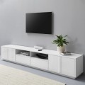 Mobile porta TV 260cm design moderno bianco soggiorno Breid