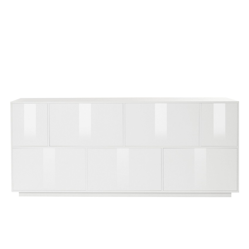 Lopar Wood Credenza mobile soggiorno 200cm cucina design bianco legno