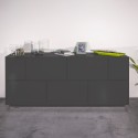 Credenza soggiorno mobile cucina 200cm design moderno Lopar Report Scelta
