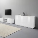 Credenza mobile soggiorno cucina 180cm design moderno bianco Ceila Catalogo