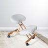 Sedia ergonomica posturale sgabello svedese legno ufficio Balancewood Offerta