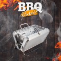 Barbecue valigetta portatile pieghevole griglia carbonella Jujube
