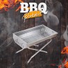 Barbecue portatile a carbonella BBQ campeggio in acciaio Poplar Saldi