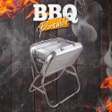 Barbecue portatile valigetta pieghevole griglia carbonella Beech