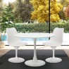 set tavolo rotondo 80cm 2 sedie design Tulipan scandinavo stile moderno aster Offerta