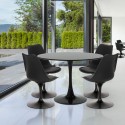 set tavolo rotondo 100cm 4 sedie design Tulipan stile moderno scandinavo ross Offerta