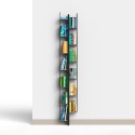 Libreria verticale a parete h195cm in legno 13 ripiani Zia Veronica WH Misure