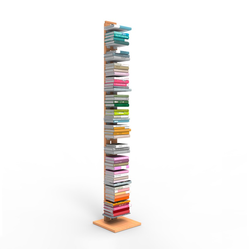 Libreria a colonna verticale legno h195cm 13 ripiani Zia Ortensia H