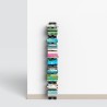 Libreria a parete h150cm verticale in legno 10 ripiani Zia Ortensia WMH Scelta