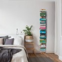 Libreria a parete h150cm verticale in legno 10 ripiani Zia Ortensia WMH Offerta