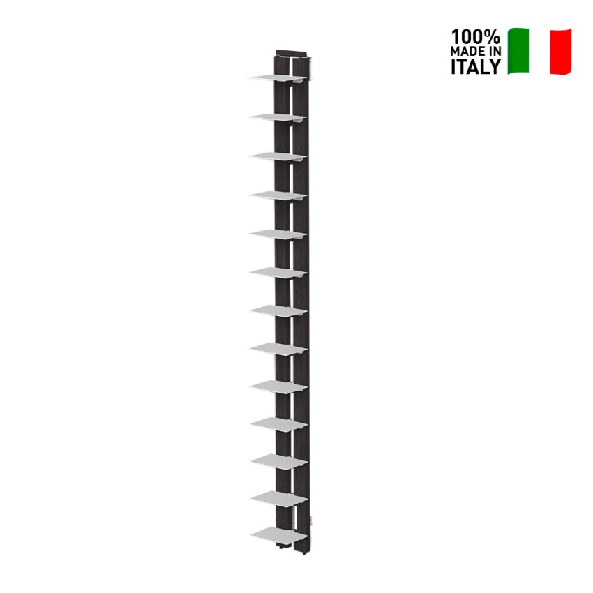 Libreria verticale a colonna h150cm legno 10 ripiani Zia Ortensia MH