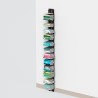 Libreria verticale a parete legno h195cm 13 ripiani Zia Ortensia WH Scelta