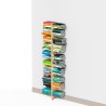 Libreria a parete bifacciale in legno h150cm 20 ripiani Zia Bice WMH Scelta