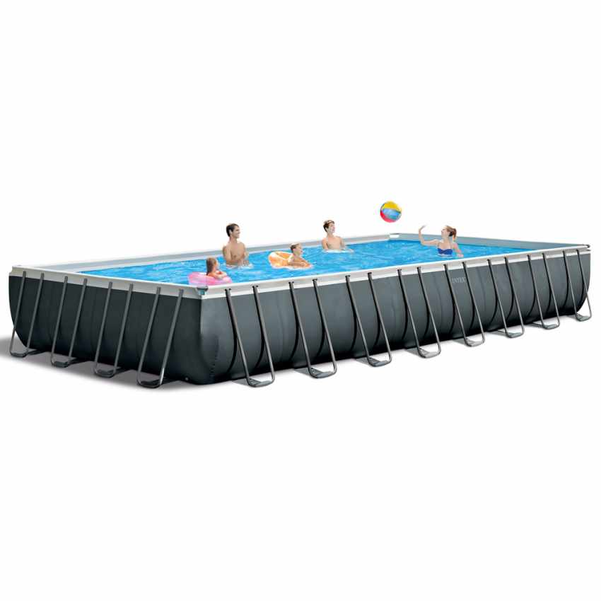 Piscina Fuori Terra Intex 26378 Ex 26376 Ultra Xtr Frame Rettangolare Volley 975x488x132