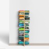 Libreria a parete bifacciale in legno h150cm 20 ripiani Zia Bice WMH Modello