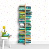 Libreria a parete bifacciale in legno h150cm 20 ripiani Zia Bice WMH Offerta