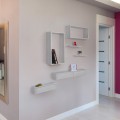 Mensola con 2 cassetti da parete design moderno soggiorno Domino