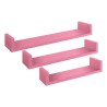 Set 3 mensole da muro parete scaffale design moderno Calamita 