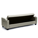 Divano letto 2 posti in similpelle reclinabile Ambra pronto letto Sconti