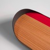 Vassoio da portata tavola cucina in legno design moderno Nelumbo M 