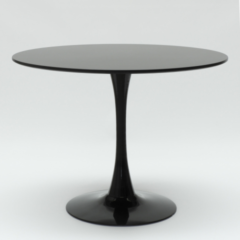 Tavolo rotondo 90cm sala da pranzo cucina design scandinavo Tulip nero II scelta