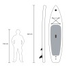 Tavola gonfiabile SUP Stand Up Paddle Touring 10'6 320cm Mantra Pro 