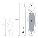 SUP tavola gonfiabile Stand Up Paddle Touring 12'0 366cm Red Shark Pro XL 