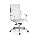 Sedia ufficio ergonomica design direzionale similpelle bianco Stylo HWE Offerta