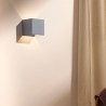 Lampada parete applique cubo da muro plafoniera design moderno Cromia 