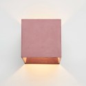 Lampada parete applique cubo da muro plafoniera design moderno Cromia