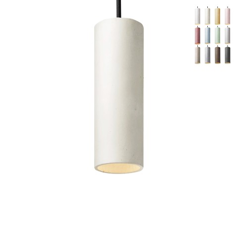 Lampada design a sospensione cucina ristorante cilindro 20cm Cromia Promozione