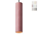 Lampada a sospensione cilindro 28cm design cucina ristorante Cromia