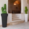 Portavasi piante stile moderno alto 70cm fioriera colonna Messapico
