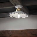 Plafoniera lampada da soffitto ceramica design classico Belluno PL Promozione