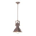 Lampada a sospensione ferro e ceramica dipinta a mano design vintage Industrial SO