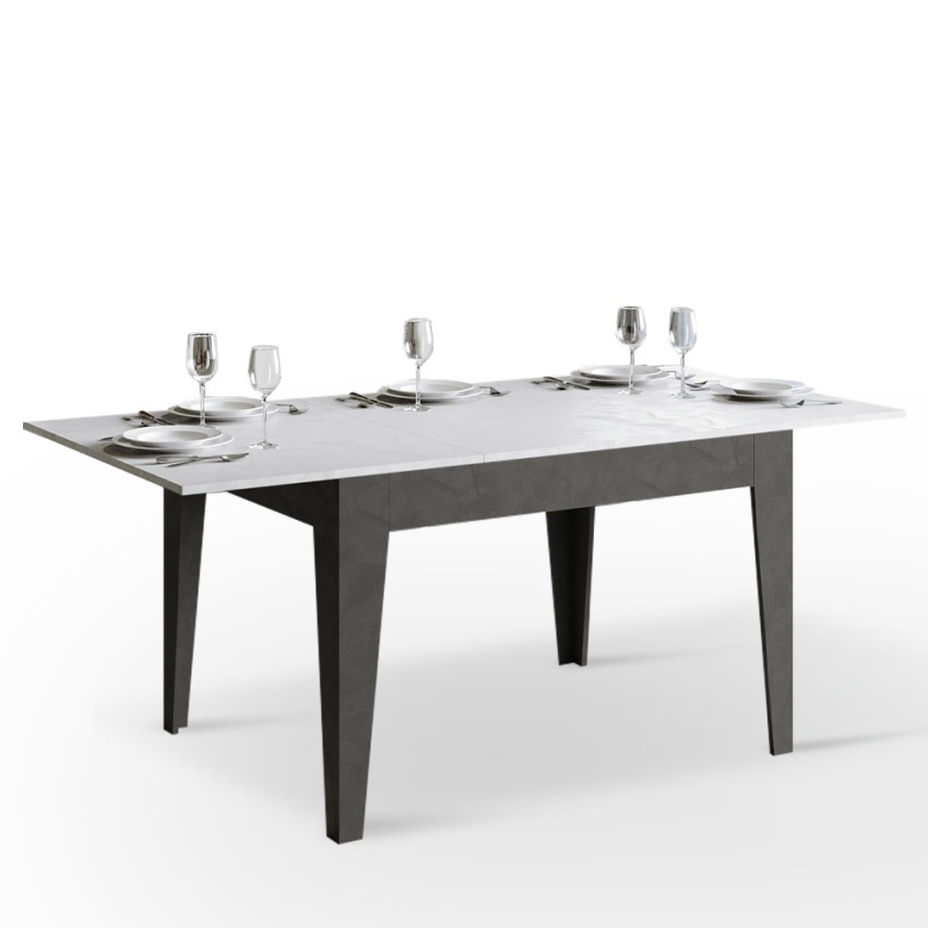 Cico Mix AB tavolo allungabile bianco grigio 90x120-180cm sala pranzo