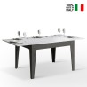 Tavolo allungabile bianco grigio 90x120-180cm sala pranzo Cico Mix AB Vendita