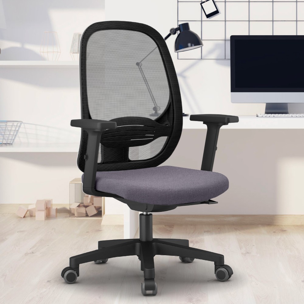 Sedia ufficio ergonomica smartworking grigio rete traspirante Easy G
