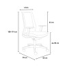 Sedia poltrona ufficio ergonomica rete traspirante design moderno Blow