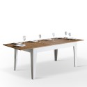 Tavolo cucina moderno allungabile 90x160-220cm legno bianco Cico Mix BQ Offerta